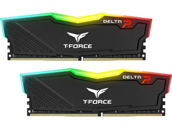 Team Group T-Force Delta RGB Black, DDR4, 32GB (2x16GB), 3600MHz, CL18-22-22-42, 1.35V