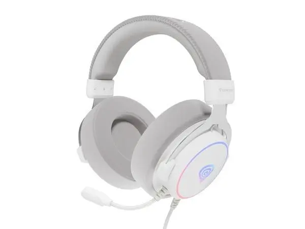 Genesis Headset Neon 764 with microphone, RGB illumination, USB, White - NSG-2170