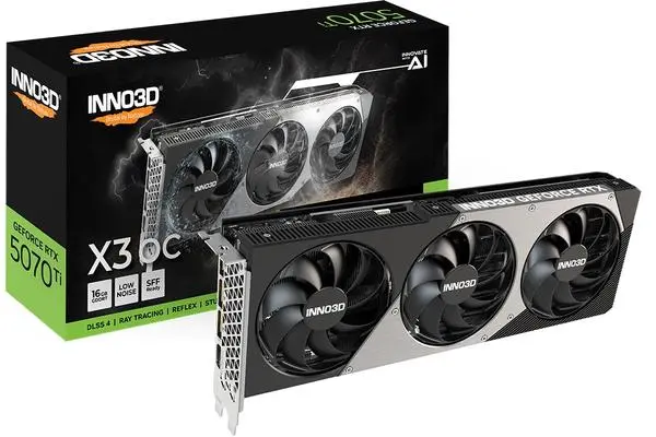 Inno3D GeForce RTX 5070 Ti 16GB GDDR7 X3 OC - N507T3-16D7X-176068N