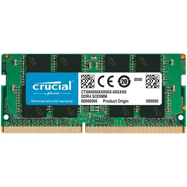 CRUCIAL 16GB DDR4-3200 SODIMM CL22 (8Gbit/16Gbit) - CT16G4SFRA32A