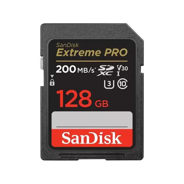 SANDISK Extreme PRO SDHC, 128GB, UHS-1, Class 10, U3, 90 MB/s, SD-SDSDXXD-128G-GN4IN