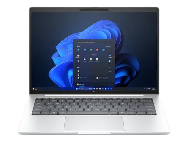 Лаптоп HP EliteBook 8 G1i AI 14" Glacier Silver Intel Core Ultra 7 255U 2.00 GHz, 12 MB cache, 32GB 5600MT/s (1x32GB), SSD 1000GB PCIe Gen4 NVMe TLC M.2 - AD4A1ET