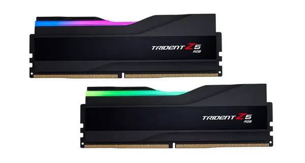 G.SKILL Trident Z5 RGB Black 32GB(2x16GB) DDR5 PC5-48000 6400MHz CL32 F5-6400J3239G16GX2-TZ5RK Intel XMP -  F5-6400J3239G16GX2-TZ5RK