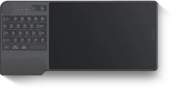 Графичен таблет HUION Inspiroy Keydial KD200, USB-C, Bluetooth, Metal Grey - HUION-TAB-KD200