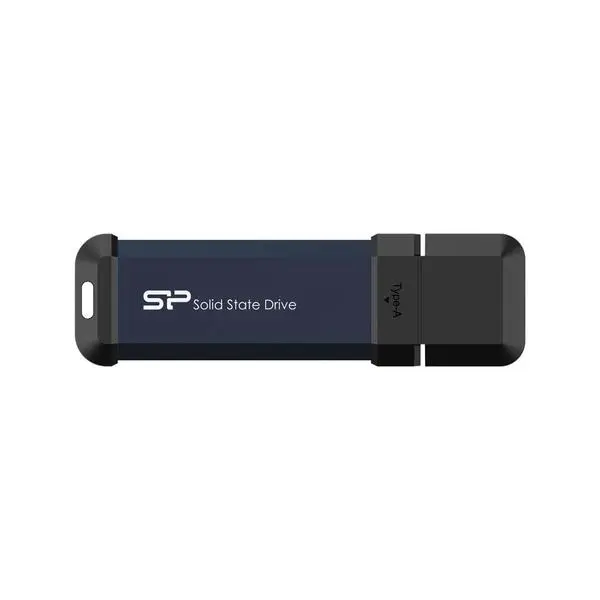 Външен SSD Silicon Power MS60 Blue, 1TB, USB-A 3.2 Gen2 - SP001TBUF3S60V1B