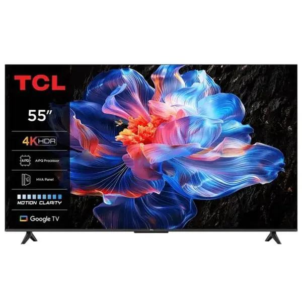 Телевизор TCL, 55" (139.7cm) 4K/UHD DLED Smart TV, Android, HDR10, Dolby Audio, DVB-T2/C2/S2, Wi-Fi, Bluetooth, LAN, 3x HDMI, 2x USB, 55P69K