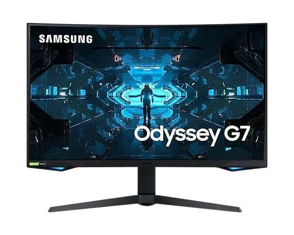 Samsung C32G75TQ, 31.5" Odyssey, Curved VA QLED, 240Hz, 1 ms GTG, 2560x1440, 350 cd/m2, 2500:1 Contrast - LC32G75TQSPXEN