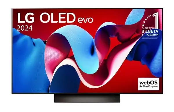 LG  48" UHD OLED evo, 4K (3840 x 2160), DVB-C/T2/S2, Full Cinema Screnn, Alpha 9 AI 4K Gen7, 144Hz, ThinQ AI - OLED48C41LA