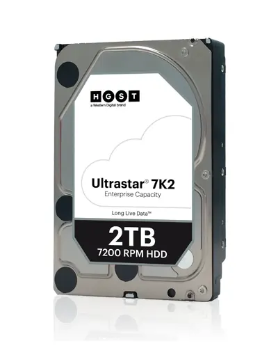 Твърд диск 3.5" 2000GB SATA3 WD (HGST) HUS722T2TALA604 Ultrastar, 128MB ,7200RPM, 1W10002 (for datacenter,NAS)