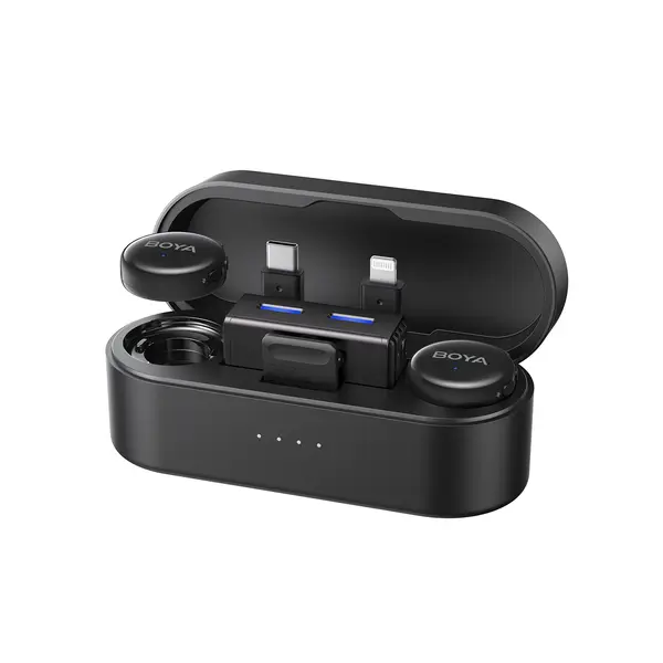 Безжична система микрофони BOYA BOYALINK 3-01 with lightning+USB-C +3.5mm TRS plug - BOYALINK 3-01