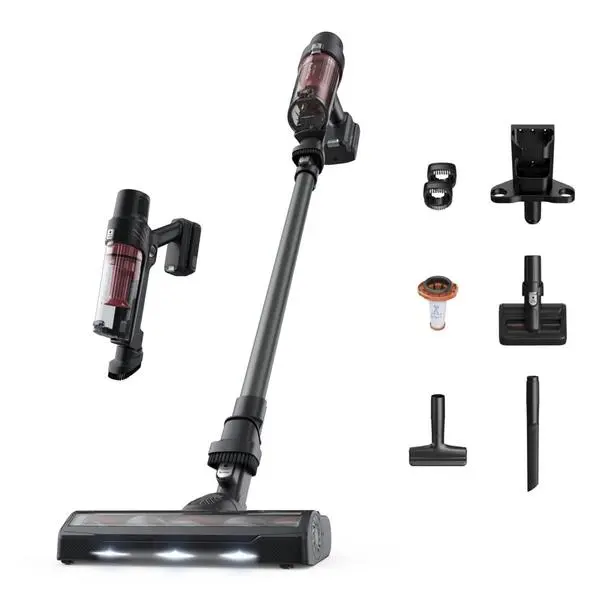 Прахосмукачка Rowenta X-PERT 7.60 3in1 Animal RH6A75WO, вертикална/ръчна, безжична, 140W, 440ml капацитет на контейнера, до 40 минути време на работа, миещ се филтър, 2 скорости, Cyclone технология, черна