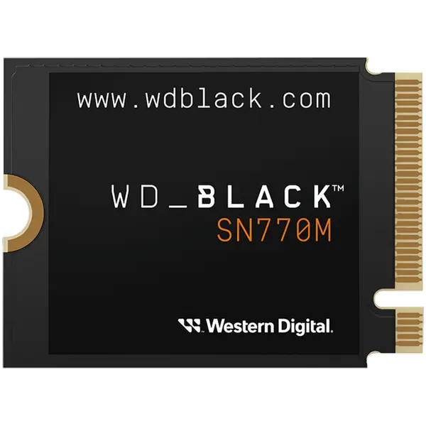 SSD WD Black SN770M 1TB M.2 2230 PCIe Gen4 x4 NVMe, Read/Write: 5150/4900 MBps, IOPS 740K/800K, TBW: 600 - WDS100T3X0G