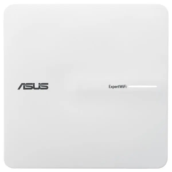 Точка за достъп Asus ExpertWiFi EBA63, 3000Mbps, 2.4 GHz(574Mbps)/ 5 GHz(2402Mbps), Wireless AX, 1x 10/100/1000Mbps RJ45 PoE, 4x вътрешни антени, 90IG0880-MO3C00