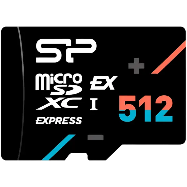 SILICON POWER, 512GB, microSD EX,512GB,UHS-I,PCIe Gen3x1,U3,V30,A1 - SP512GBSTEI31V10
