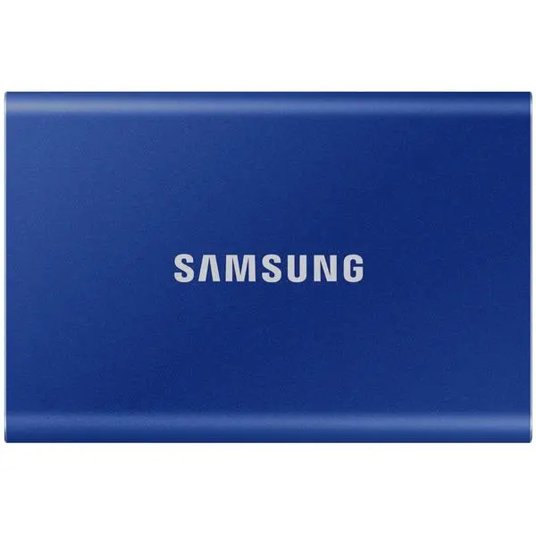 Памет SSD 2TB Samsung T7 (MU-PC2T0H), USB-C 3.2, 2.5"(6.35 cm), скорост на четене 1050 MB/s, скорост на запис 1000 MB/s