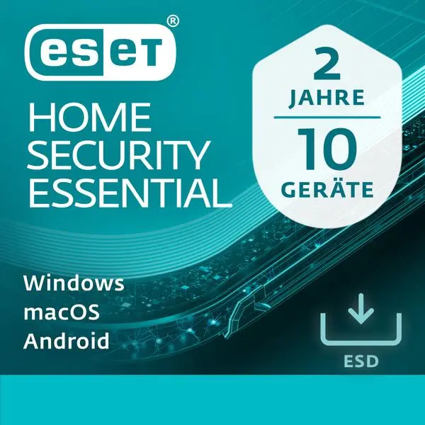ESET Home Security Essential - 10 User, 2 Years - ESD-DownloadESD -  (К)  - EHSE-N2A10-VAKT-E (8 дни доставкa)