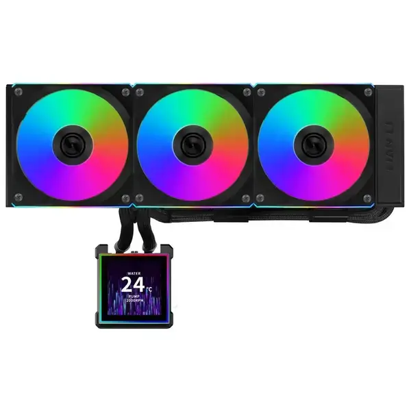 Охладител за процесор Lian Li HydroShift II LCD-S 360CL RGB - Черен - LL-FAN-WASE-996