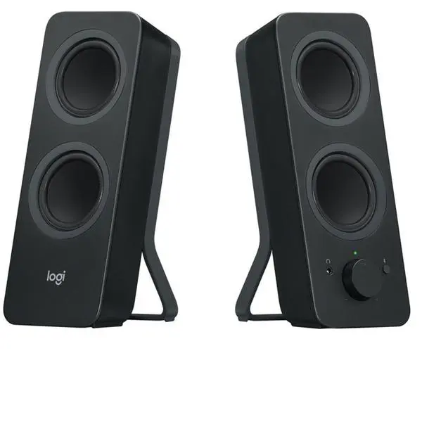Тонколони Logitech Z207, 2.0, 10 RMS(5W + 5W), Bluetooth 4.1, до 20м обхват, черни