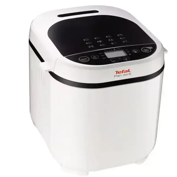 Хлебопекарна Tefal PF2101, 720W, 12 програми, вместимост до 1000g, бяла, PF210138