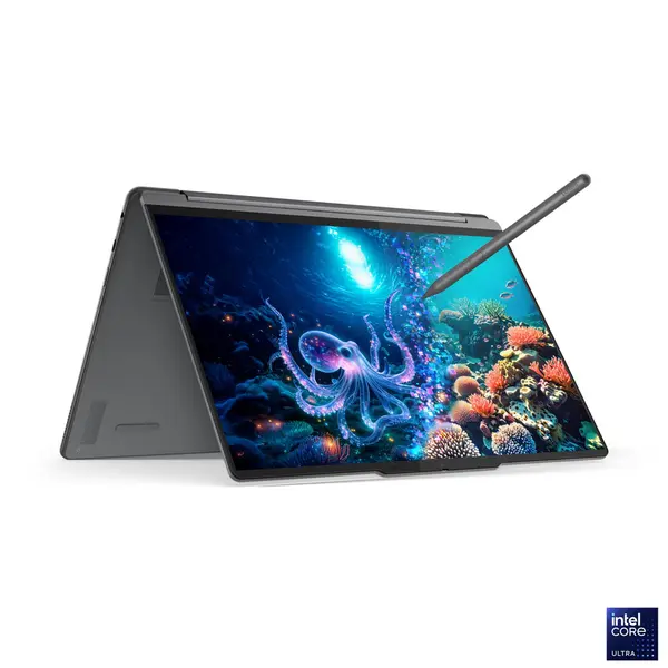 Лаптоп LENOVO YOGA9 2 IN 1/83LC000WBM,  14",  Intel Core Ultra 7 258V, 8C (4P + 4LPE) / 8T, Max Turbo up to 4.8GHz, 12MB, RAM 32GB, SSD 1TB