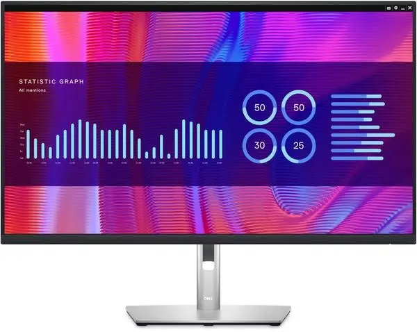 Dell  31.5" Wide LED AG IPS Panel, 5ms, 1000:1, 350 cd/m2, 2560x1440, 99% Srgb, HDMI, DP, USB-C hub, USB 3.2 Gen 1 - P3223DE