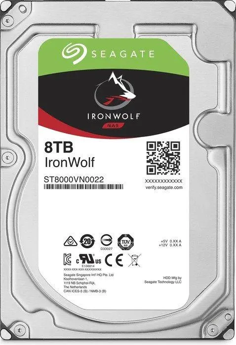 Seagate IronWolf NAS 8TB 7200/SATA3/256MB ST8000VN004