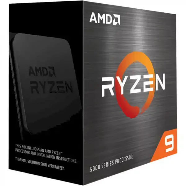 AMD CPU Desktop Ryzen 9 5900X, дванадесетядрен (3.7/4.8GHz, 64MB Cache, AM4) BOX, без охлаждане - 100-100000061WOF