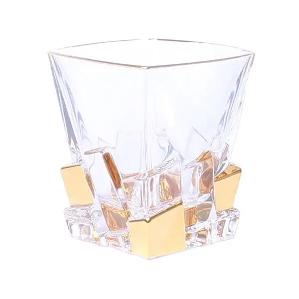 Чаша за уиски Bohemia 1845 Crack Gold 310ml, 6 броя - 650458