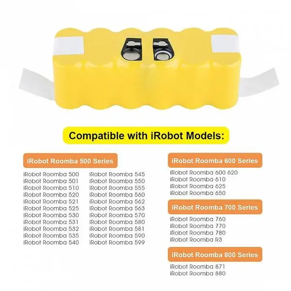 Батерия за прахосмукачка робот iRobot Roomba 500 / 600 / 700 / 800 / 900, 4400 mAh, 109