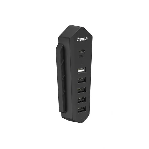 HAMA Хъб за Playstation 5, 6in1 USB, (1x USB-C, 5x USB-A), черно - HAMA-54406