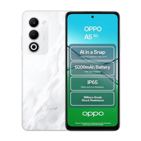 Мобилен телефон Oppo A5 5G Mist White 4+128GB (v)