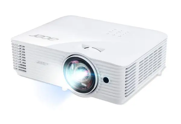 Acer Projector S1286H, DLP, Short Throw, XGA (1024x768), 3500 ANSI Lumens, 20000:1, 3D, HDMI, VGA, RCA - MR.JQF11.001