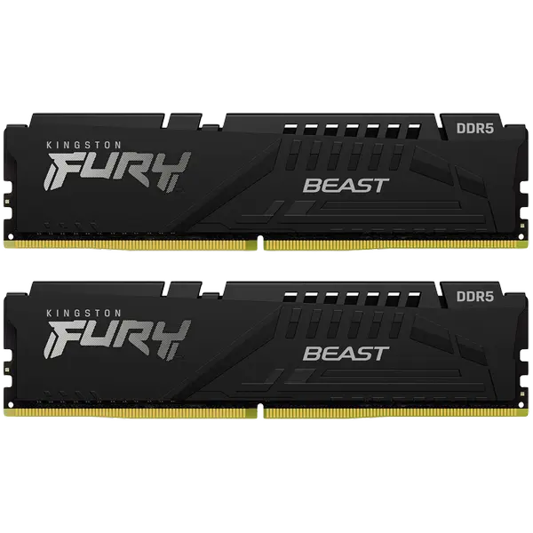 Kingston 64GB 6400MT/s DDR5 CL32 DIMM (Kit of 2) FURY Beast Black EXPO - KF564C32BBEK2-64