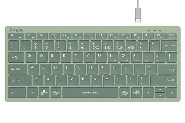 Безжична клавиатура A4TECH FBX51C FStyler Matcha green: Моето впечатление