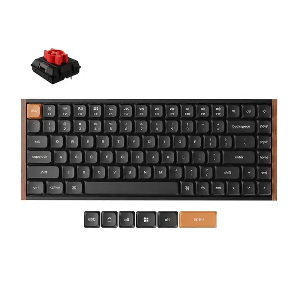 Безжчина механична клавиатура Keychron K3 MAX SE Black QMK/VIA - Milk POM Red Switch - KEYCHRON-KEY-K3M-F1