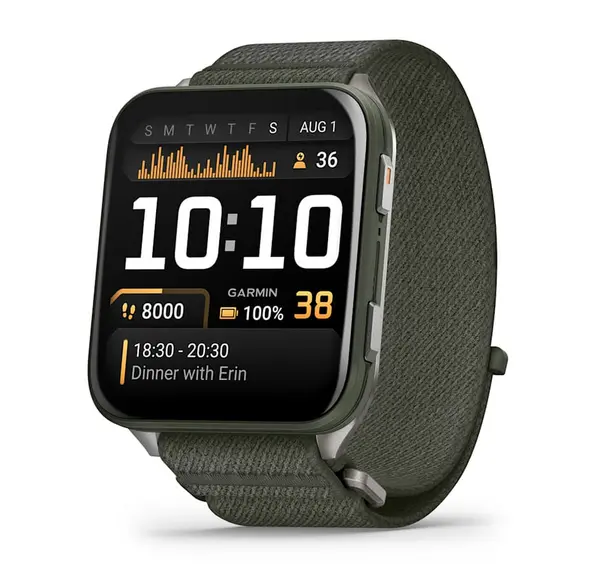 Garmin Venu X1 - Venu X1 -  Moss с Titanium заден капак и Moss ComfortFit найлонова каишка - 010-02980-03
