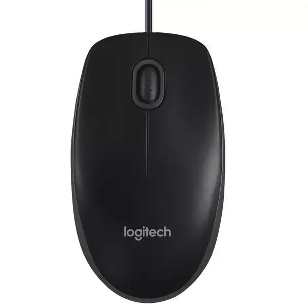 LOGITECH Corded  Mouse B100 - Business EMEA - BLACK  с 3 бутона- 910-003357