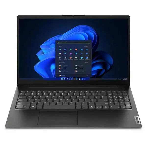 Лаптоп Lenovo V15 G5 IRL (83GW0086RI)(черен), шестядрен Intel Core i3-1315U 1.2/4.5GHz, 15.6"(39.62cm) Full HD Display, 16GB DDR5, 512GB SSD NVMe, 2x USB 3.2 Gen 1 Type-A, No OS, 1.6kg