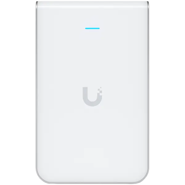 UBIQUITI In-Wall HD; WiFi 5; 6 spatial streams; 90 m2 (1,000 ft2) coverage; 200+ connected devices; Powered using PoE/PoE+; (4) GbE ports with (1) PoE output; GbE uplink. - UAP-IW-HD