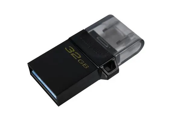 USB памет KINGSTON DataTraveler MicroDuo3 G2 128GB, USB 3.2, Черен, KIN-USB-DTDUO3G2-128GB