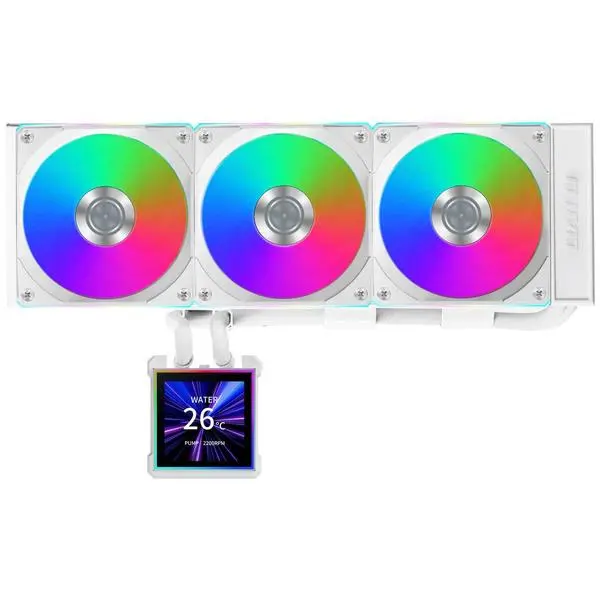 Охладител за процесор Lian Li HydroShift II LCD-S 360CL RGB - Бял - LL-FAN-WASE-997