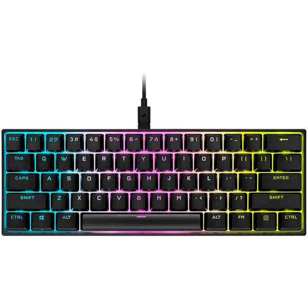 Corsair K65 RGB MINI 60% Mechanical Gaming Keyboard, Backlit RGB LED, CHERRY MX SPEED - CH-9194014-NA