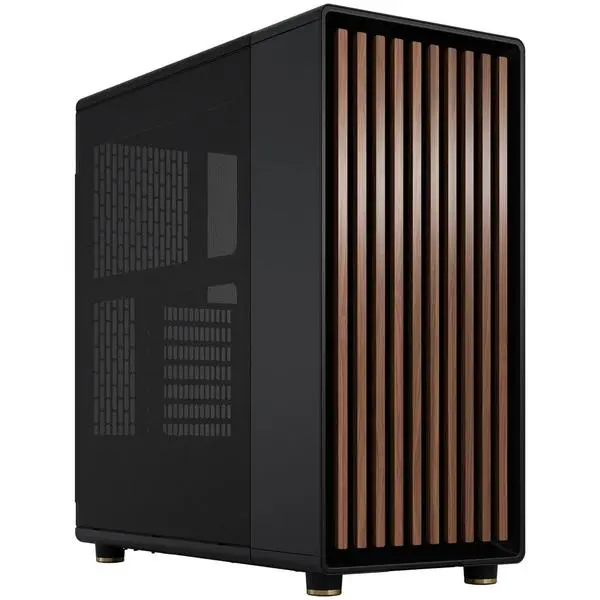 Кутия Fractal Design North, ATX /mATX/Mini-ITX, 2x USB 3.0, черна, без захранване