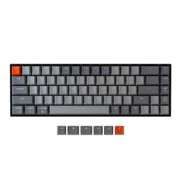 Геймърска механична клавиатура Keychron K6 Hot-Swappable 65% Gateron Brown Switch RGB LED ABS - KEYCHRON-KEY-K6-V3
