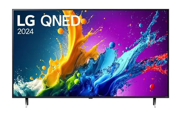 LG  43" 4K QNED HDR Smart TV, 3840x2160, DVB-T2/C/S2, Alpha 5 AI 4K Gen7, HDR 10 PRO, webOS 24 ThinQ - 43QNED80T3A