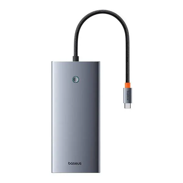 USB хъб Baseus 13 в 1 PortalJoy Series Type-C към HDMI+DP+VGA+C+USB+PD+RJ45+SD/TF+3.5мм B00053002811-01 - тъмносив