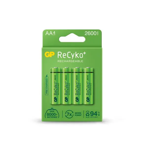 Акумулаторна Батерия GP  R6 AA 2600mAh NiMH 4 бр. 270AAHCE-EB4  GP - GP-BR-270AAHCE-EB4