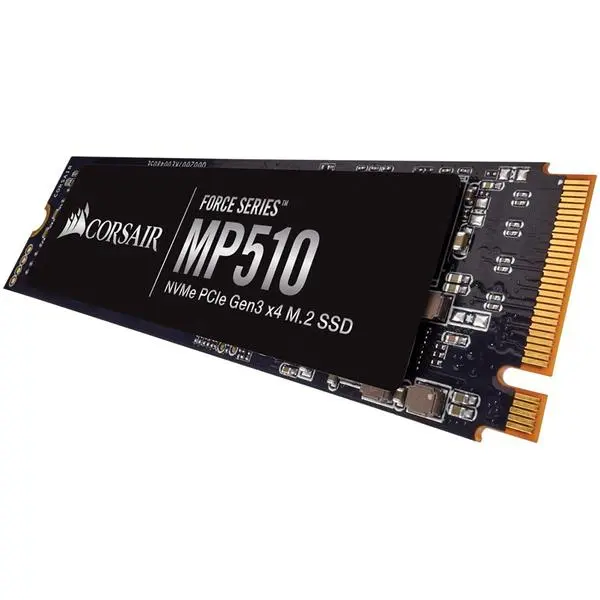 CORSAIR Force MP510 1920GB SSD, M.2 2280, PCIe Gen3 x4, Read/Write: 3480 / 2700 MB/s, IOPS: 485K/530K - CSSD-F1920GBMP510