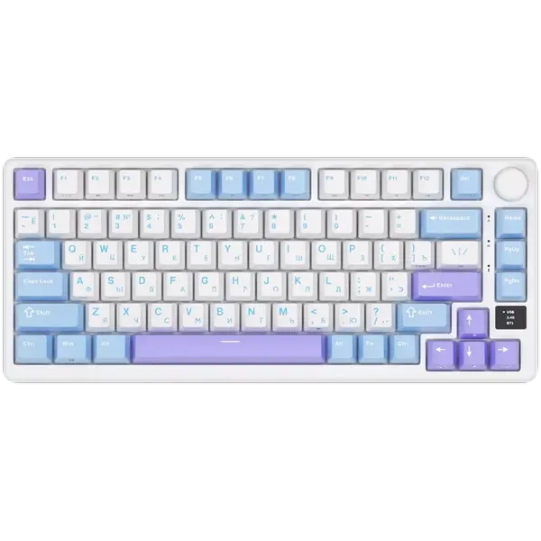 ROYAL KLUDGE RK-M75 Taro Milk Gaming Keyboard K Silver switch - RK-M75-TAROMLK-KSLVSW-US