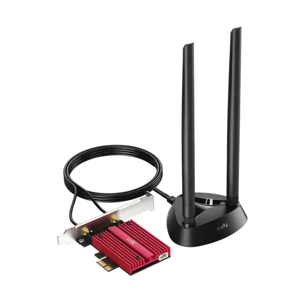 Мрежова карта Cudy WE9300S, Tri-Band WiFi 7 PCI-e, 5760 + 2880 Mbps